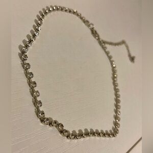 Clear Rhinestone Single Strand Tennis Bracelet